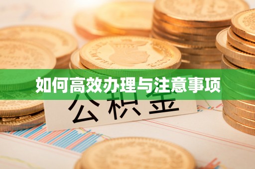 牧野如何高效办理与注意事项