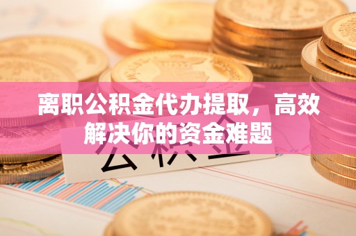 牧野离职公积金代办提取，高效解决你的资金难题