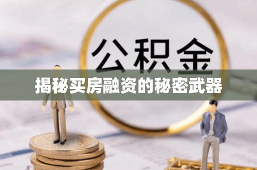 牧野揭秘买房融资的秘密武器
