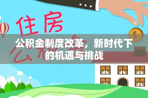 牧野公积金制度改革，新时代下的机遇与挑战