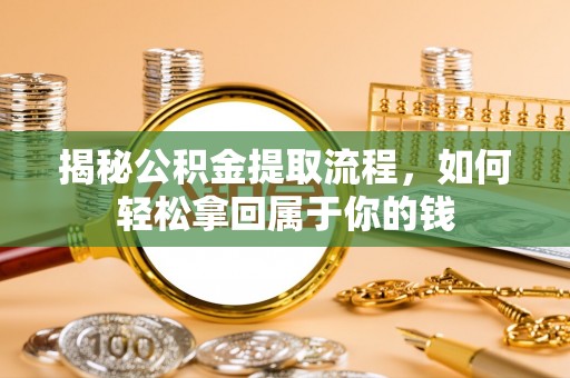 牧野揭秘公积金提取流程，如何轻松拿回属于你的钱