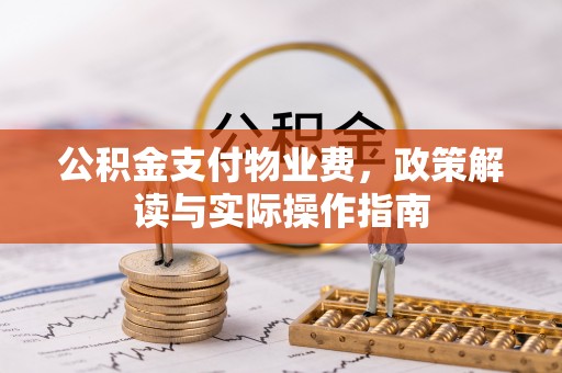 牧野公积金支付物业费，政策解读与实际操作指南